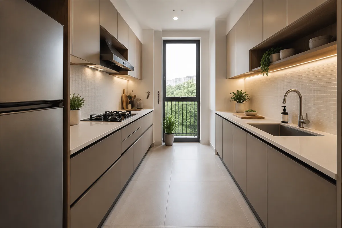 Parallel Modular Kitchen